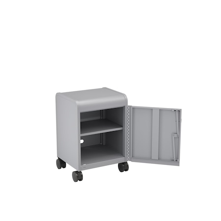 Smith Trades Industrial Storage Cabinet, 30.4 in H, 21 in W, Platinum, (1) Adj. + (1) Fixed/Base Shelves 121000000PPP